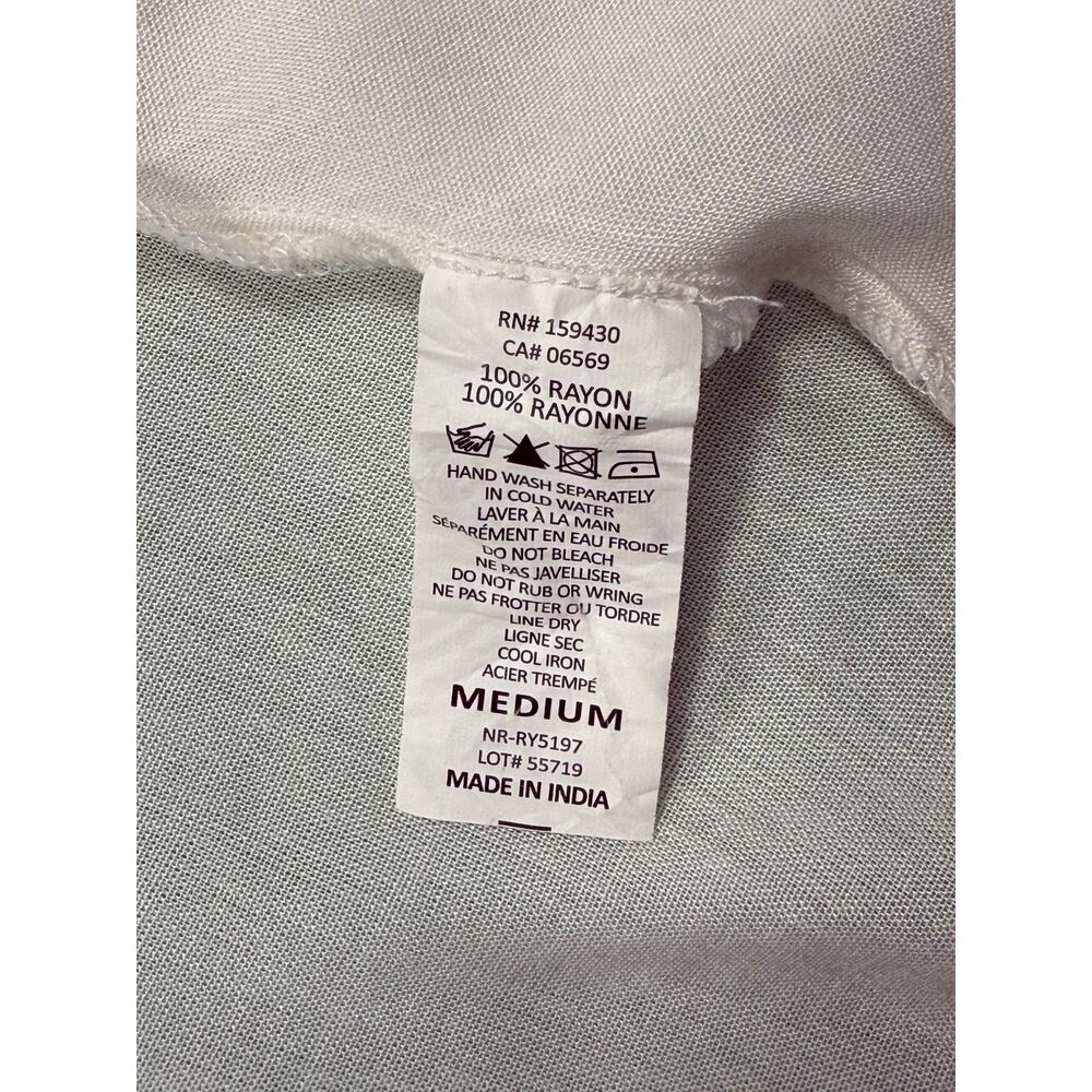 NWT Elan Women's White Halter Self-tie Neck Open Back S Dress Sz M pockets - Picture 9 of 11